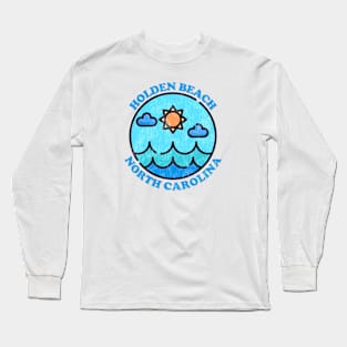 Holden Beach, NC Summertime Vacationing Ocean Skyline Long Sleeve T-Shirt